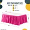 Ruffle Disposable Table Skirt 14 Ft Long Pleated Table Skirts with Adhesive Strip – Fits 6ft+ Rectangle or Round Tables – Ideal for Birthday Parties, Gender Reveal, Baby Showers & Event Decorations 6 pack by Exquisite